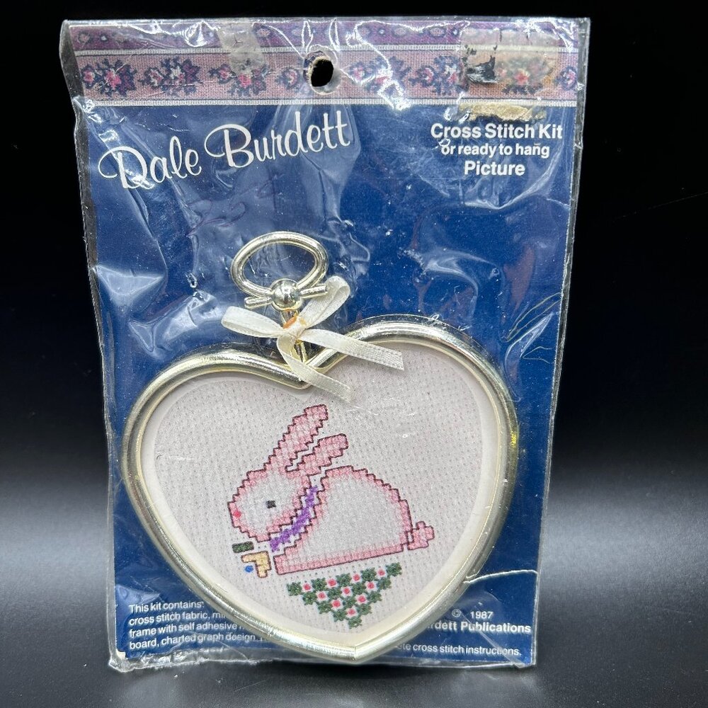 Dale Burdett Cross Stitch Kit Ready To Hang CM 803 Hippity-Hoppity VTG 80s